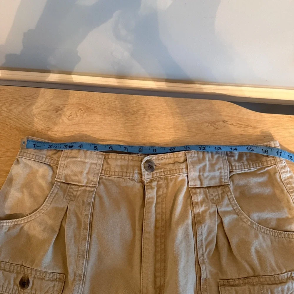 RedHead Brand Co Men Tan Cotton Canvas Cargo Shorts Size 38 Khaki Utility Hiking